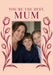 You’re the Best Mum Photo Greeting Card personalised photo card