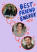 Best Friend Energy Photo Greeting Card personalised photo card