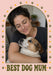 Best Dog Mum Photo Greeting Card personalised photo card