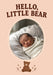 Little Bear Welcome Photo Greeting Card personalised photo card