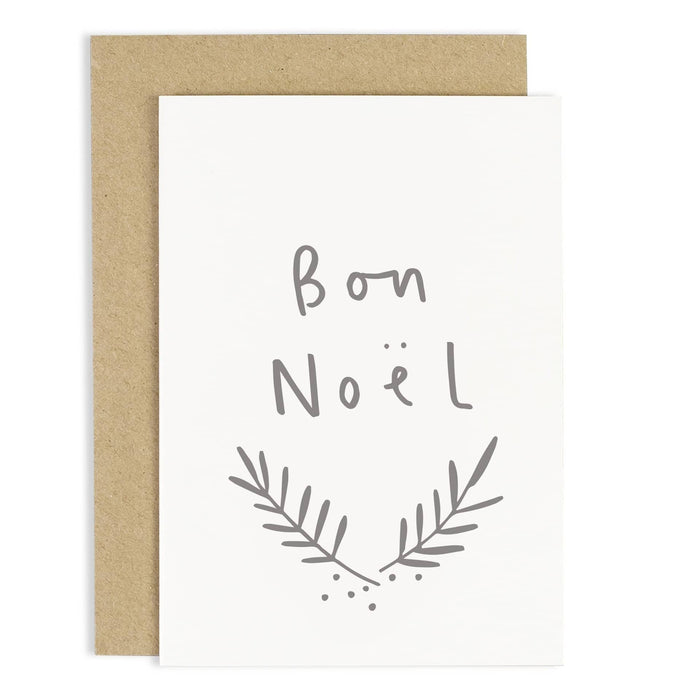 Bon Noël Christmas Greeting Card