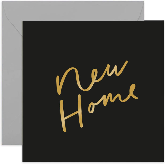 Old English Co. New Home Card - Gold Foil | Housewarming Card for Men and Women | Blank Inside & Envelope Included