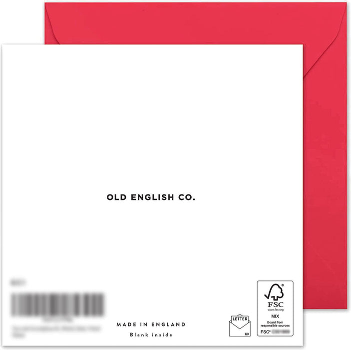 Old English Co. I Really Really Love You Funny Anniversary Card - Bold Red Heart Valentine's Day Card | Joke for Husband, Wife, Boyfriend, Girlfriend | Blank Inside & Envelope Included