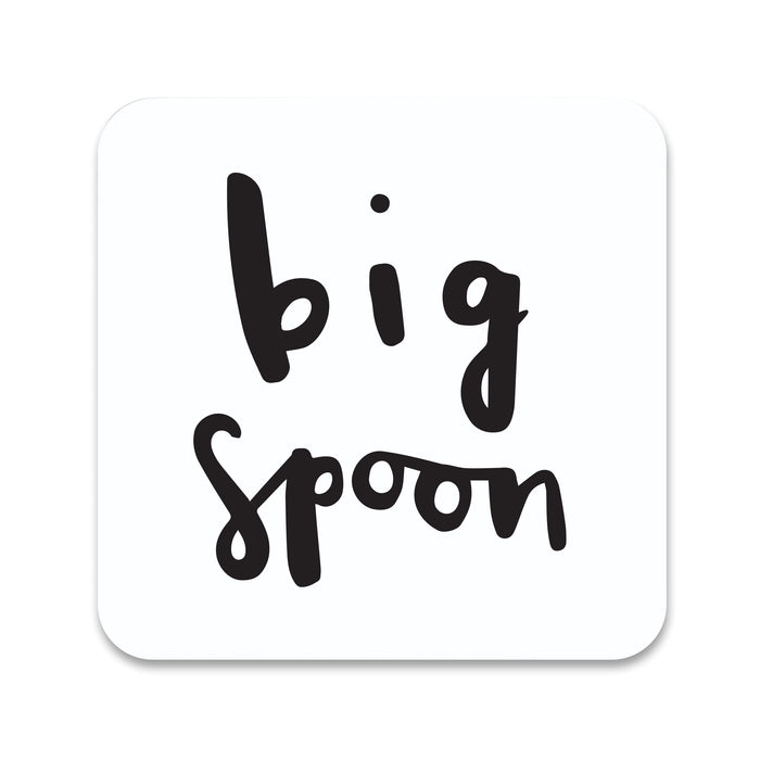 Old English Co. Big Spoon Coaster - Glossy Hot Drink Barware Coaster for Deck or Table - Cute Stocking Filler Gift for Girlfriend, Boyfriend, Husband, Wife