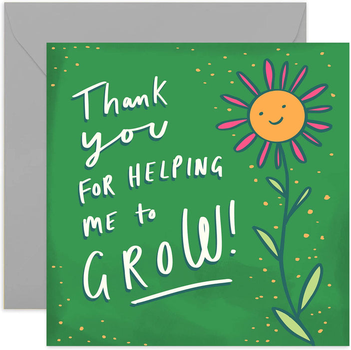 Old English Co. Thank You Amazing Star Teacher Card - End of School Year Card | Suitable for Teachers, Teaching Assistant, Nursery | Blank Inside & Envelope Included