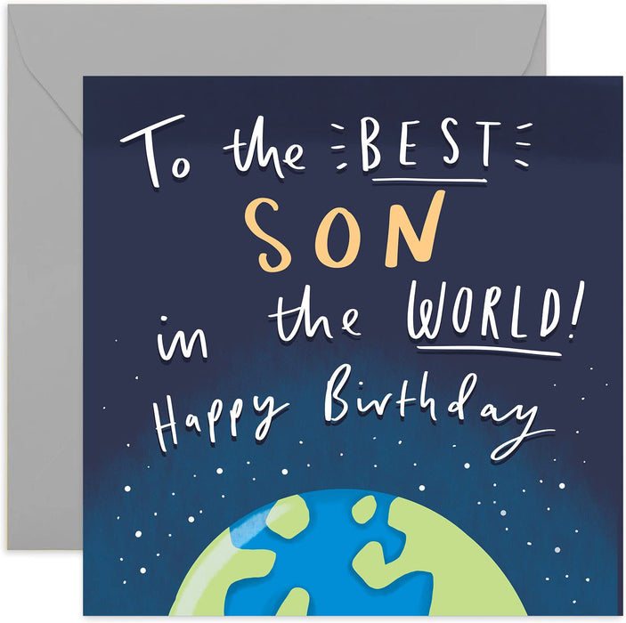 Old English Co. Best In The World Birthday Card - Birthday Card for men| Grandfather | Blank Inside & Envelope Included (Daughter)