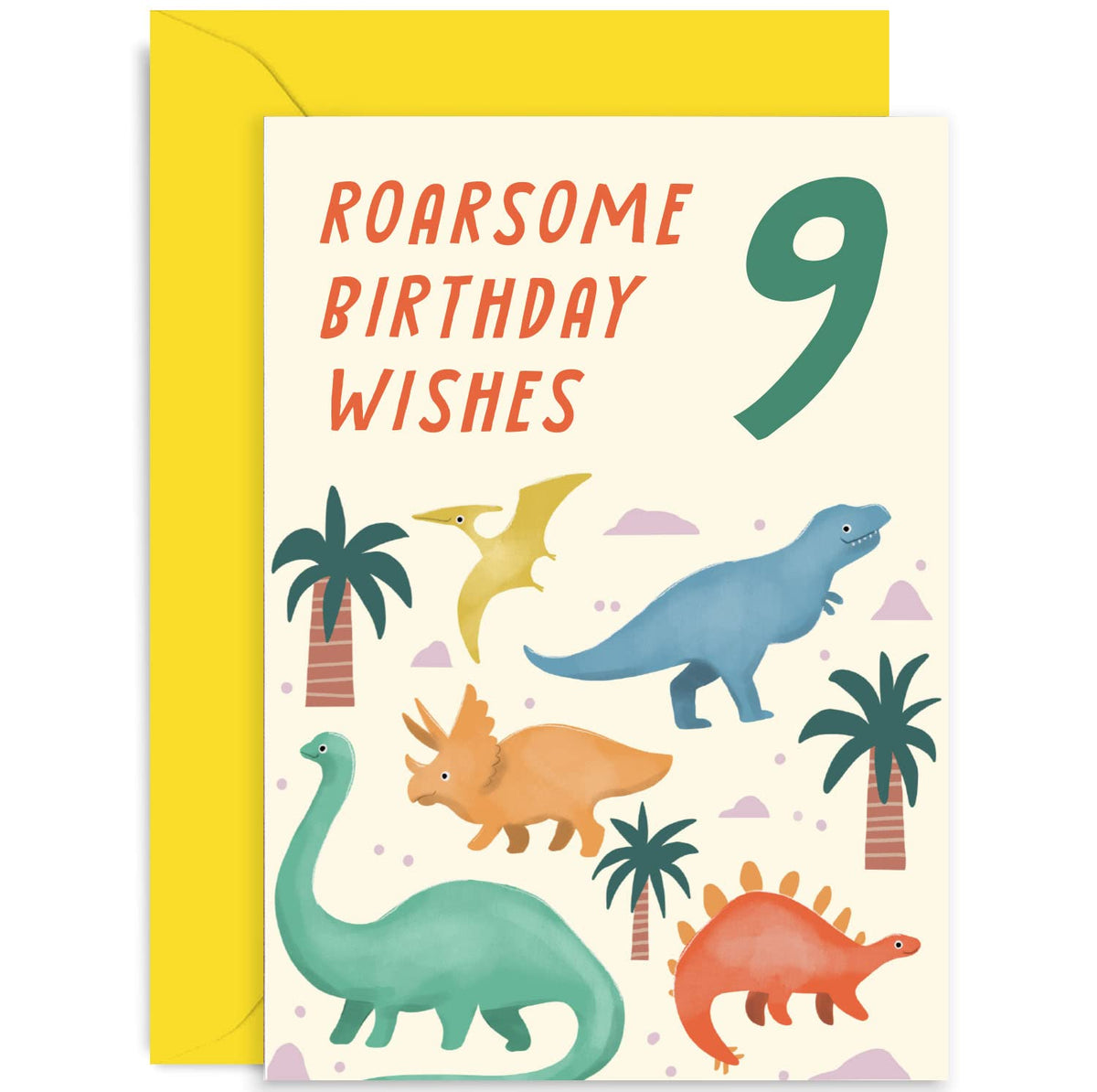 Personalised 'Have a Roarsome Birthday' Dinosaur Card - Bespoke Gifts