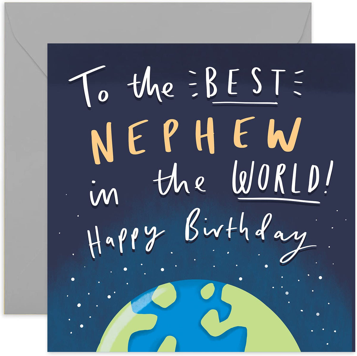 Old English Company Geburtstagskarte „Friends Make The World Brighter“ – 15x15 Cm, Blanko Innen, Mit Umschlag, Für Beste Freundin