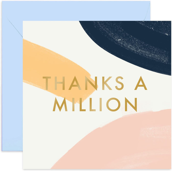 Old English Co. A Big Thank You Card - Gold Foil Stylish Thank You Card For Her and Him | Just Because Card for Men and Women | Blank Inside & Envelope Included