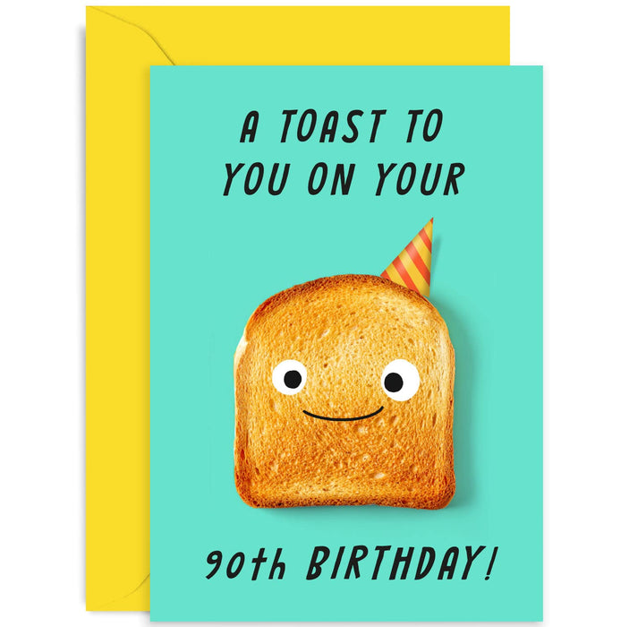 Old English Co. Funny 18th Birthday Card for Men and Women - A Toast On Your Birthday Age For Him or Her - Cute Birthday Gift for Daughter Son Special Friend | Blank Inside with Envelope (18th)