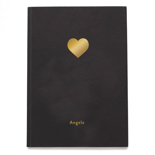 Heart Icon Personalised Notebook