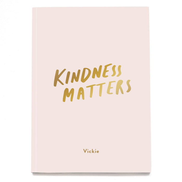 Kindness Matters Personalised Foil Notebook