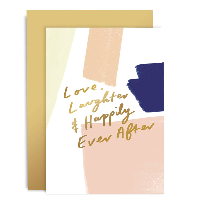Love Laughter Happily Ever After Brushworks Card