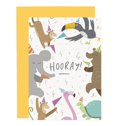 hooray party animal child's card