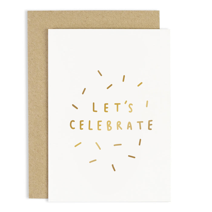 Let's Celebrate Confetti Greeting Card