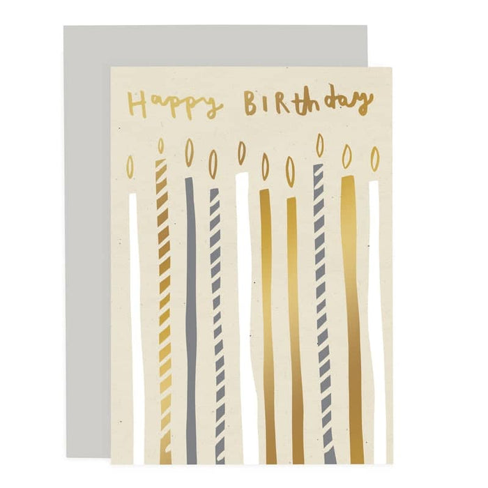 happy birthday candles card