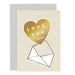 love you heart valentine's card