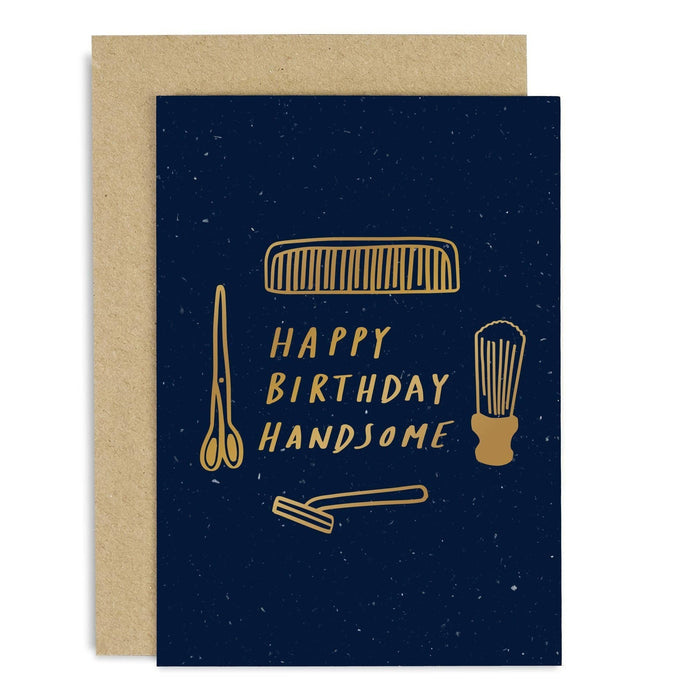 Happy Birthday Handsome Copper Card