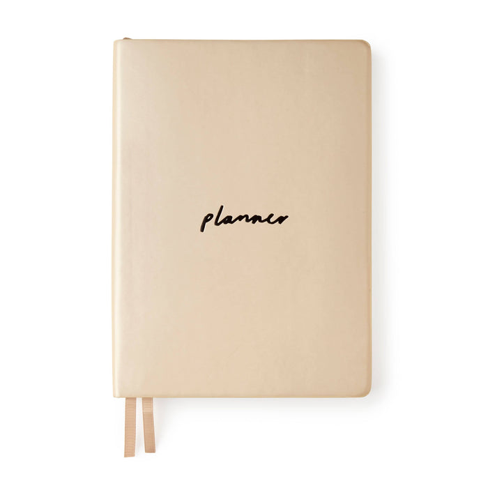 Daily Planner Book - Metallic Gold