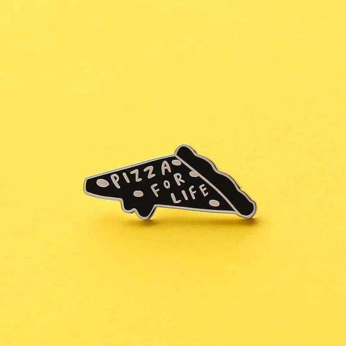 pizza for life lapel pin
