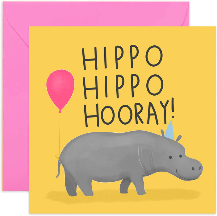 Hippo Hippo Birthday Card