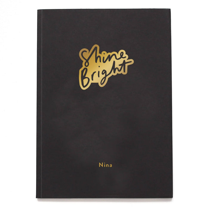 Shine Bright Personalised Notebook