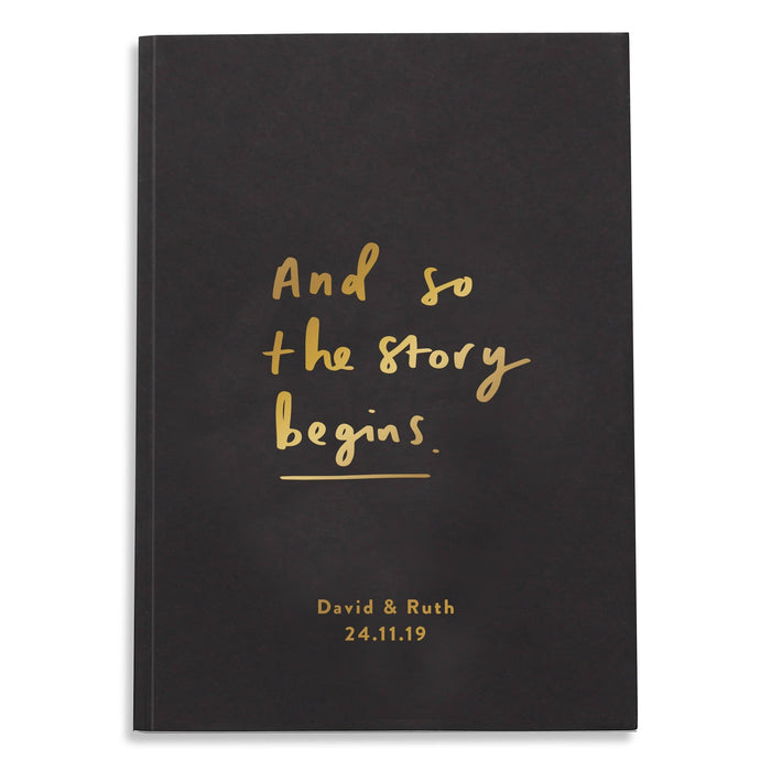 And so the story begins personalised notebook 