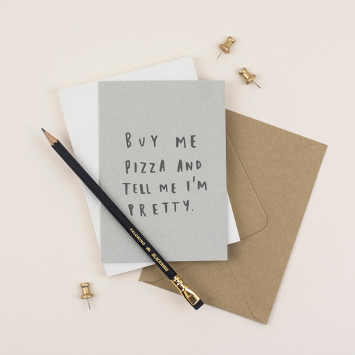 Buy Me Pizza Greeting card