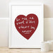 amour french love heart print