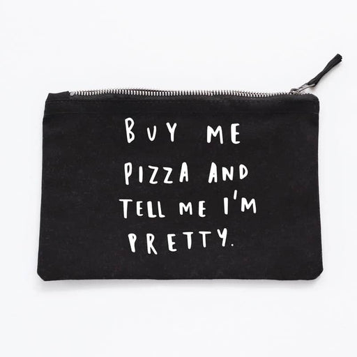 buy me pizza make up pouch