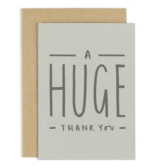 a huge thank you card