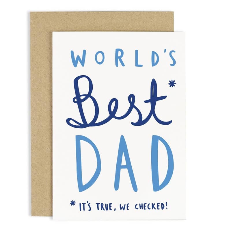 World's Best Dad Card — Old English Company