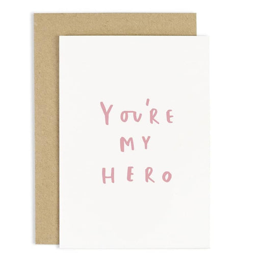 you're my hero mother's day card