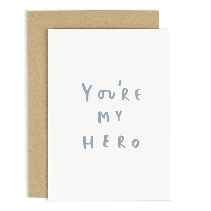 you're my hero father's day card