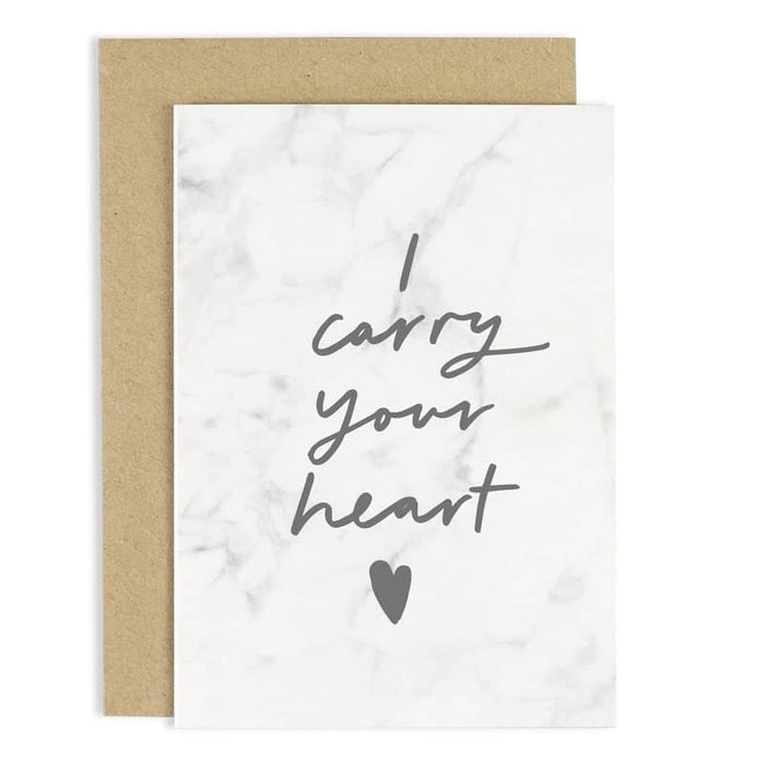 Carry Your Heart You Marble Card