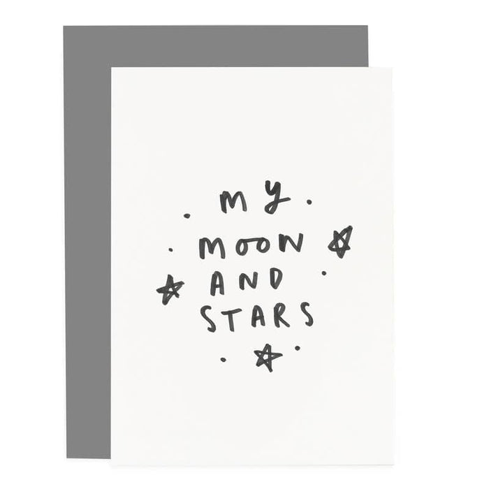 my moon and stars greeting card