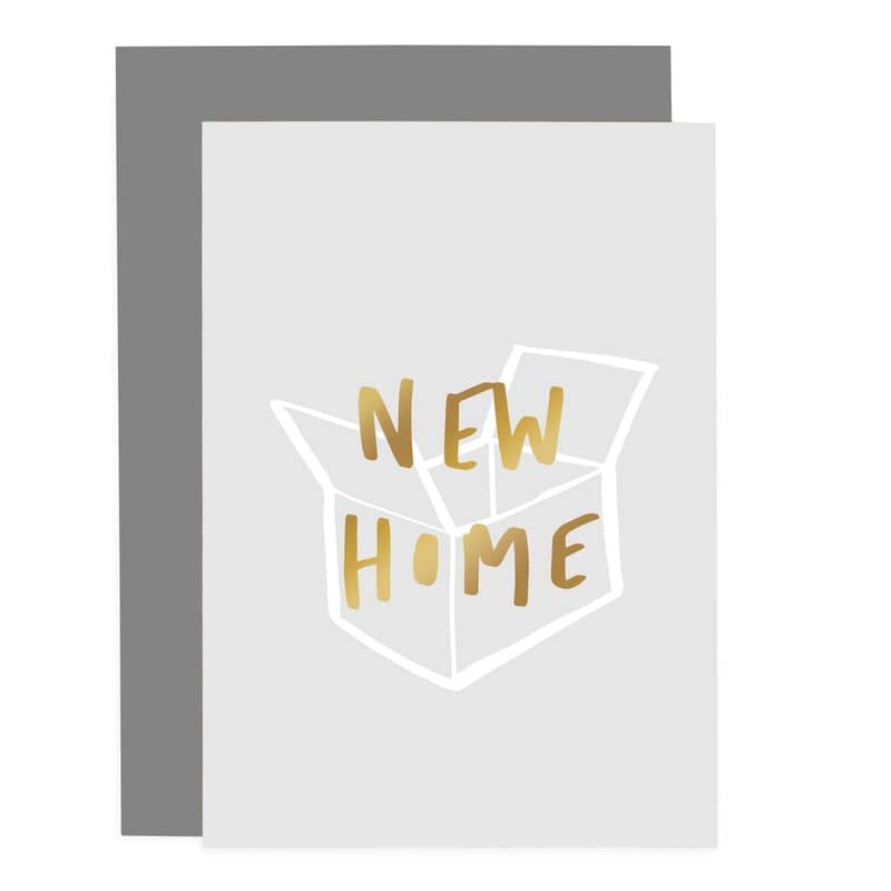 Old English Co. New Home Card - Unpacking Boxes Housewarming Card With Blank Inside & Envelope