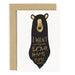 gold foil bear hug card