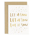 let it snow christmas card