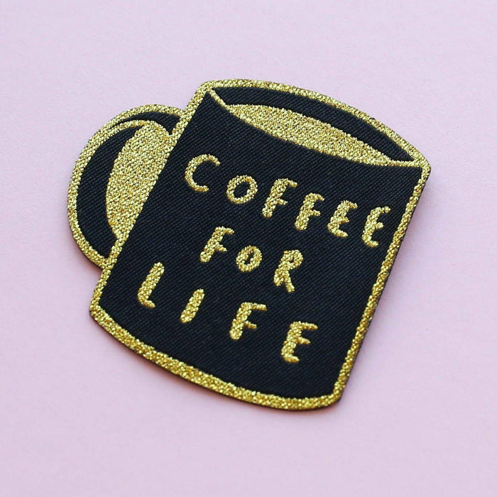 coffee embroidered patch