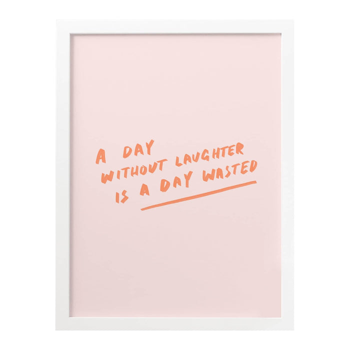 day without laughter art print