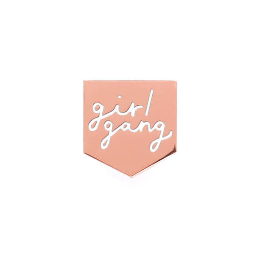 girl gang enamel pin