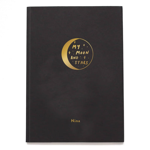 Moon and Stars Personalised Notebook