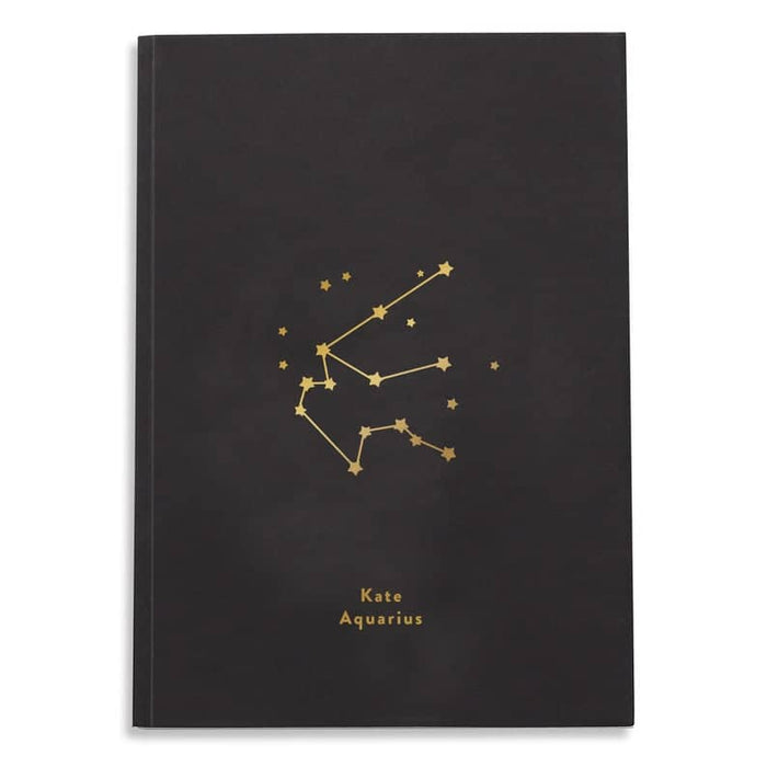 Constellation Zodiac Personalised Foil Notebook