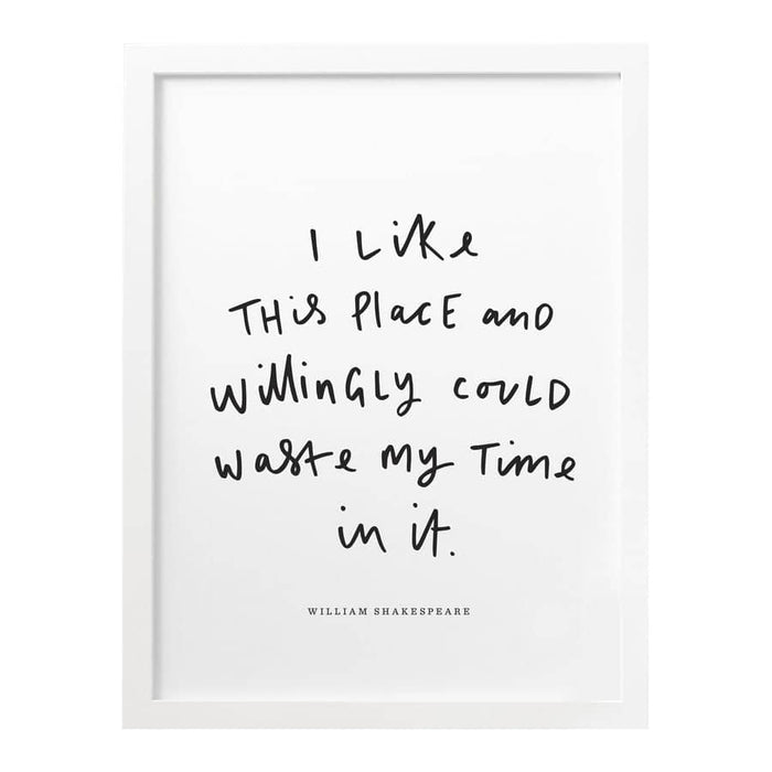 this place shakespeare literary print