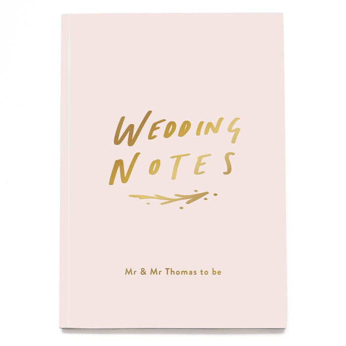 Wedding Notes Personalised Notebook