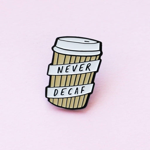 Coffee Decaf Enamel Pin