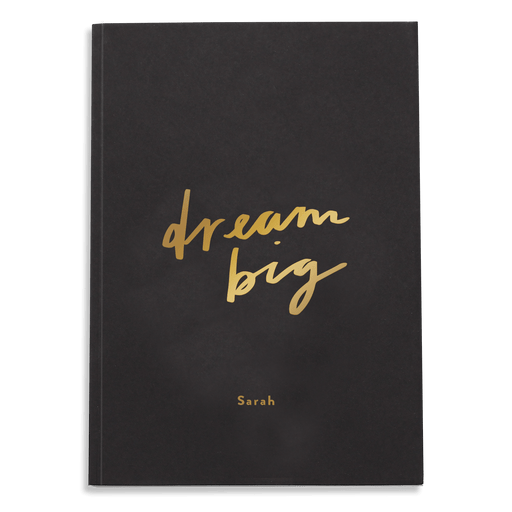 dream big personalised notebook
