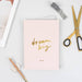 blush personalise notebook