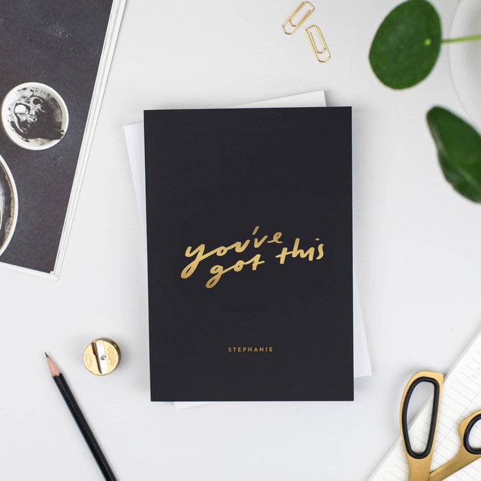 You've Got This Personalised Foil Notebook